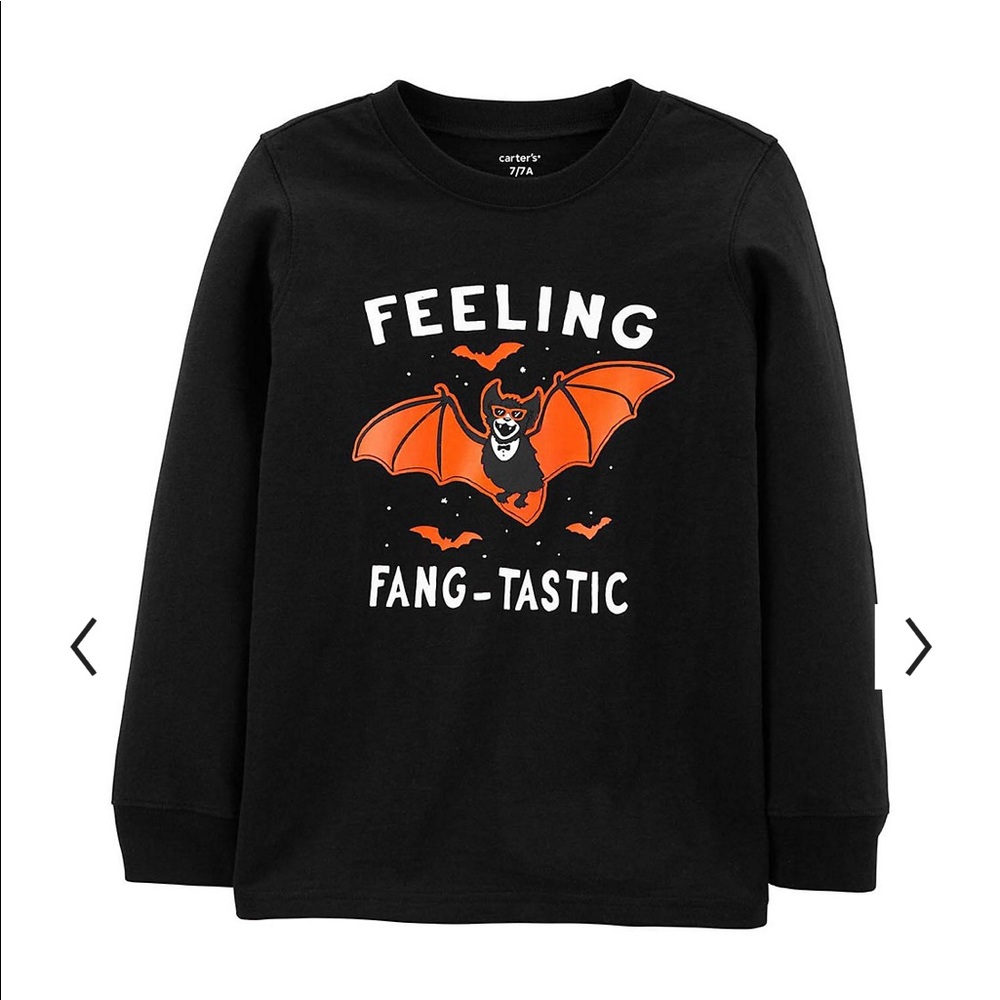 Carter's Halloween Bat "Feeling Fang-Tastic" Tee